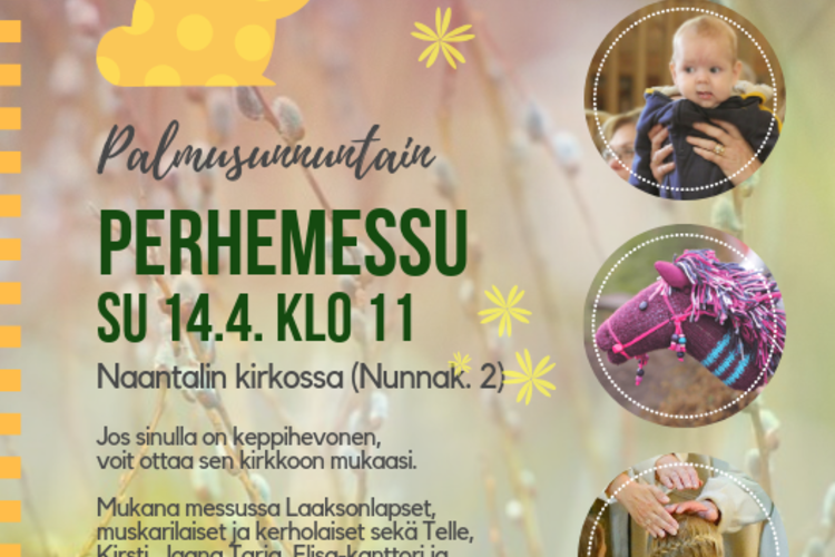 Palmusunnuntain perhemessu Palmusunnuntain perhemessu