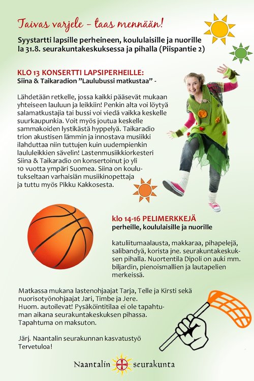 Taivas varjele - taas mennään! Taivas varjele - taas mennään!