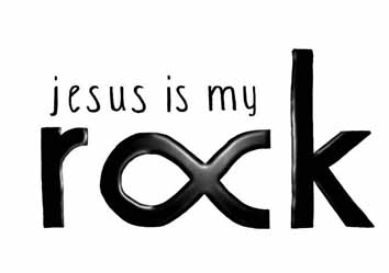 Jesus is my rock logo